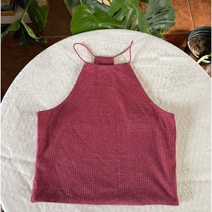 Pacsun cropped halter top